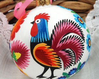 Christmas ball/ bauble/big 10 cm/ handmade Christmas ornament/ paper cut