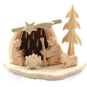 Wooden Nativity/ Nativity Scene/ folk Nativity/ small Nativity