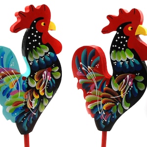 Folk rooster/ hand painted rooster/ big size