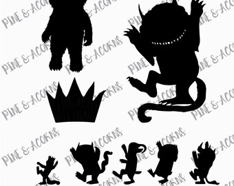 Wild Things Svg Etsy
