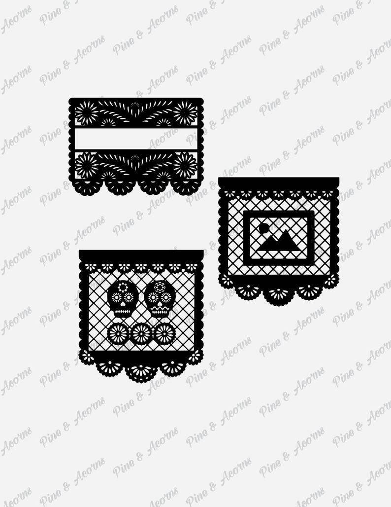 Download Papel Picado svg png eps dxf file cut files digital | Etsy