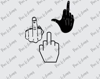 Middle Finger svg, png, eps, dxf file, cut files, digital downloads