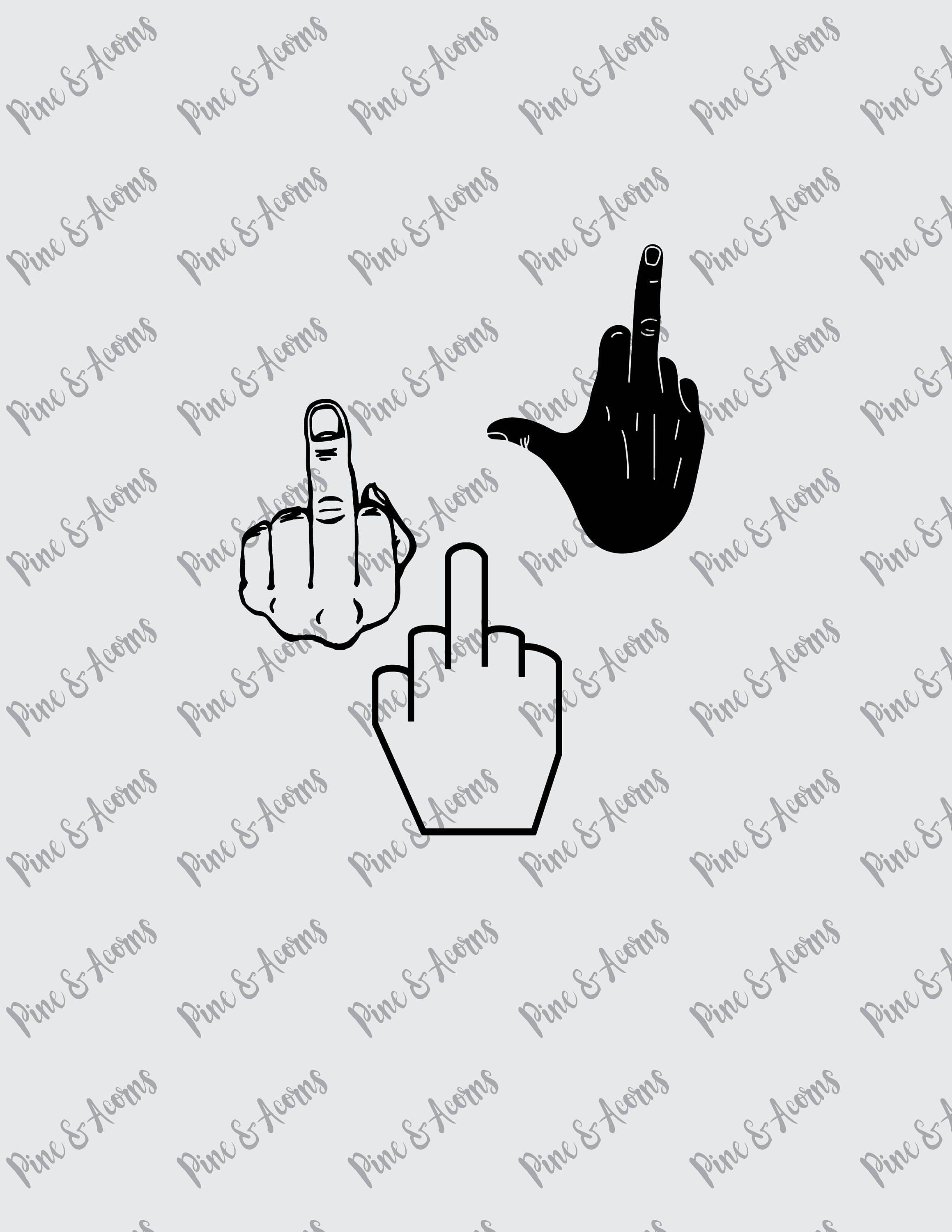 Download Middle Finger svg png eps dxf file cut files digital | Etsy
