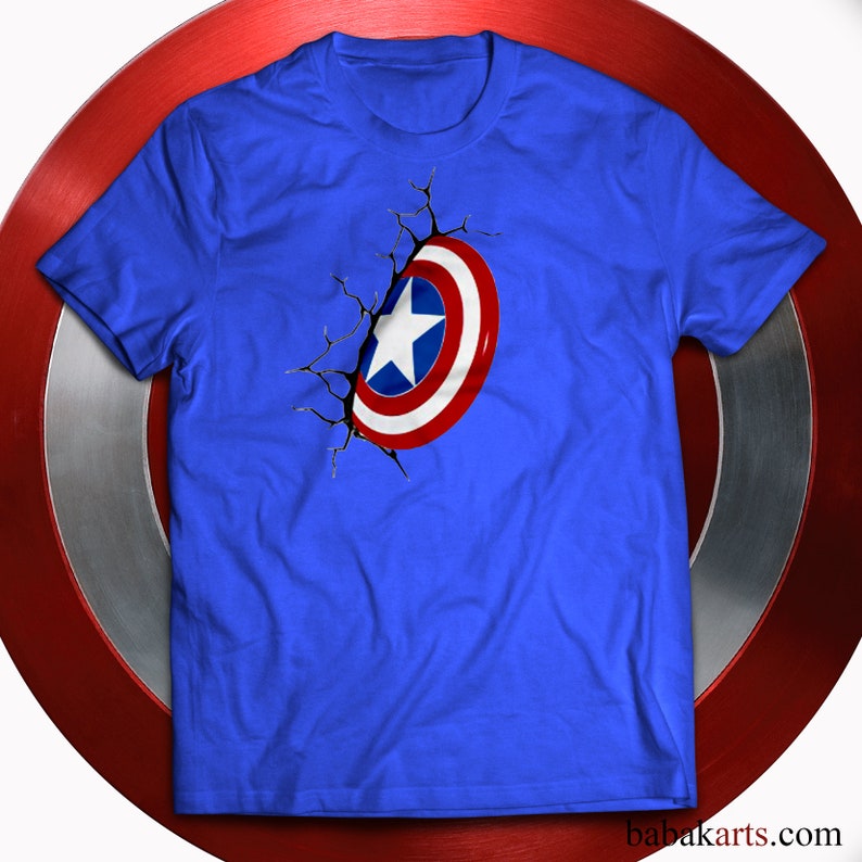 captain america logo shirt