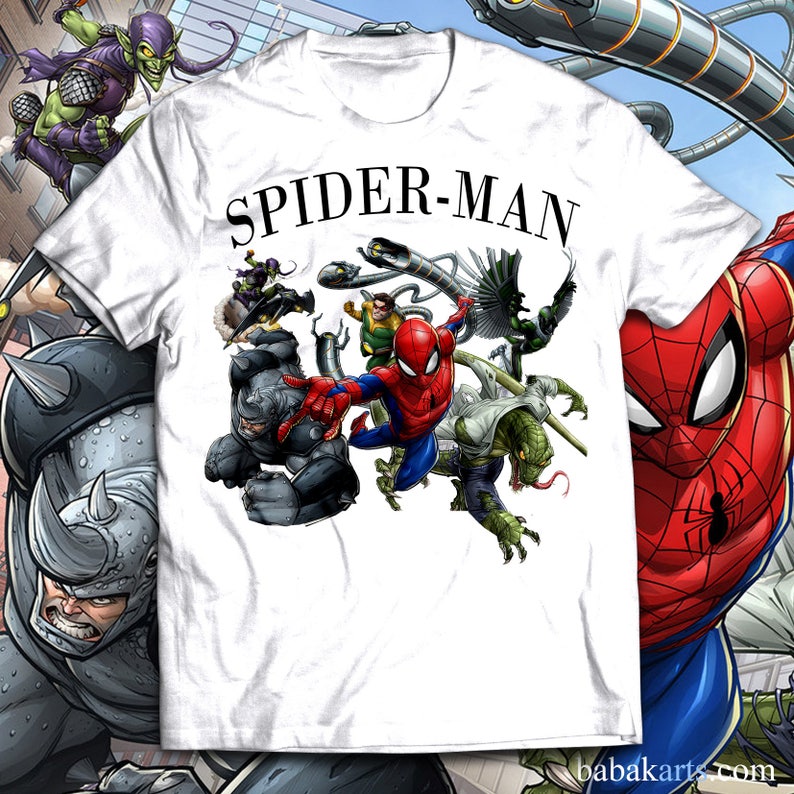 New Spiderman Kids T Shirt Tee Tops 100/% Cotton Boys Girls Birthday Gift