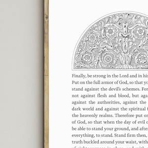 The Armor Of God,Bible Verse Print,Printable Wall Art,Christian Poster,Ephesians 6:10-17,Catholic Prayer,Scriptures Sign,Inspirational Quote