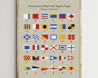 nautical alphabet etsy