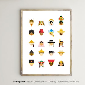 Wall Art For Kids,Diversity,Racism Prints,Nursery Posters,Classroom Decor,Teacher,Equality,Inclusion,Multicultural World,Printable,Download