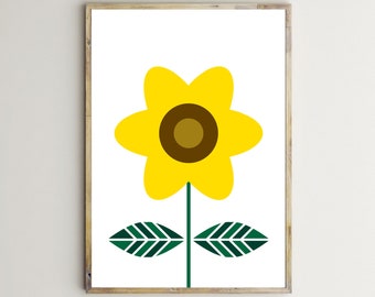 retro flowersabstract flowersunflowerkitchen decorbotanical printshome decorationminimal large posterprintable wall artdownloadable - Sunflower Kitchen Decor retro flowersabstract flowersunflowerkitchen decorbotanical printshome decorationminimal large posterprintable wall artdownloadable - Sunflower Kitchen Decor