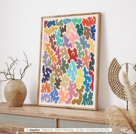 Abstract Wall Art Etsy