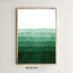 Green Wall Art,Watercolour Print,Abstract Wall Art,Green Print,Abstract Painting,Modern Artwork,Green Posters,Printable Art,Digital Download