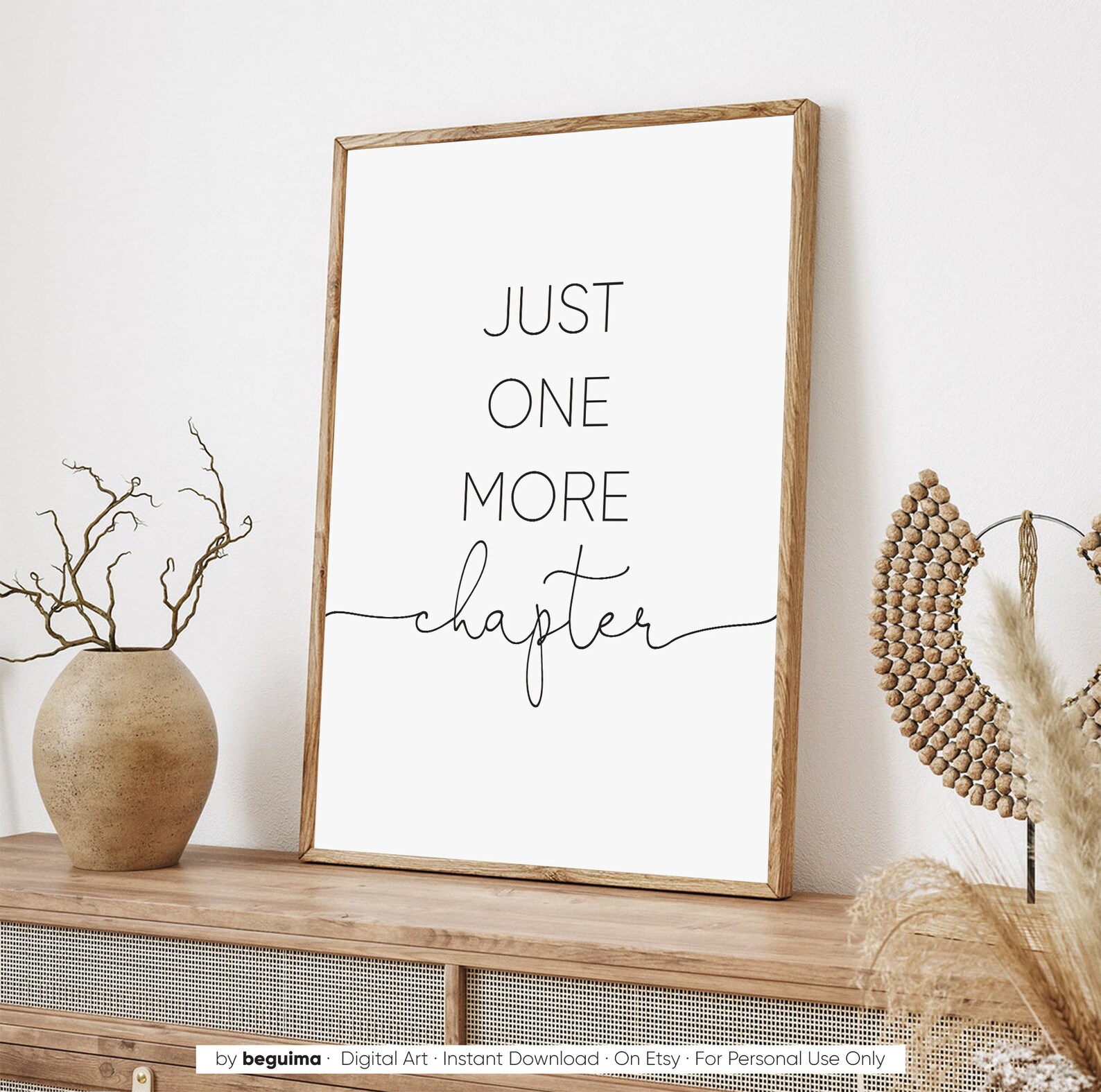 Just One More Chapterbook Wall Artread Printspostergift - Etsy