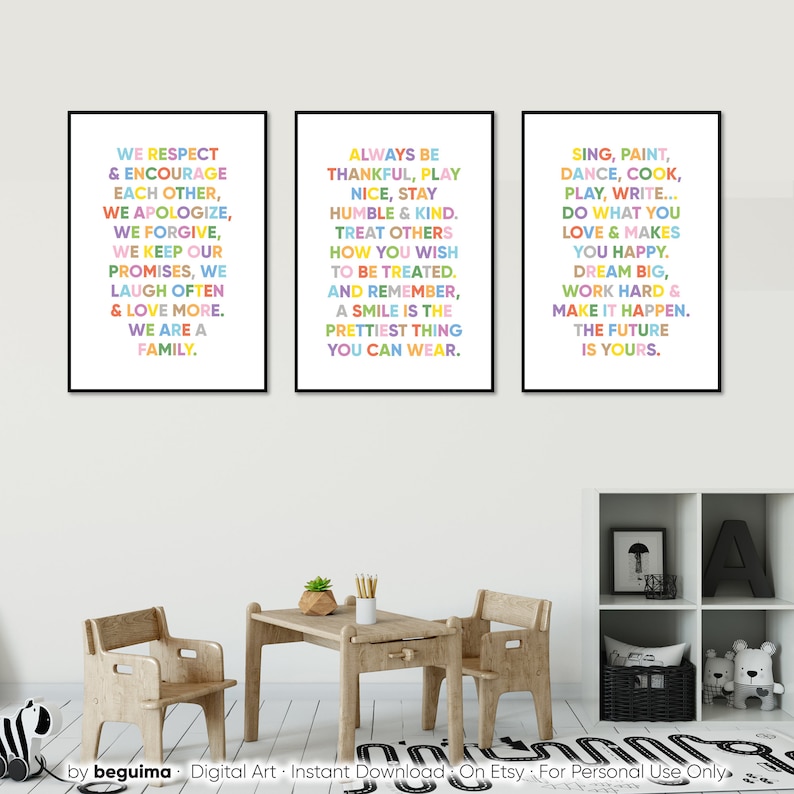 Classroom Decor,teacher Prints,inspirational Quotes for Kids,set of 3