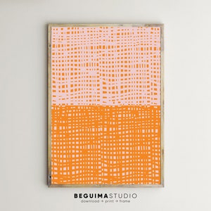 Abstrakt,Drucke,Wand Kunst,Orange,Hell,Modern,Zeitgenössisch,Bunt,Druckbar,Wand Dekor,Ästhetik,Poster,Trendy,Dekoration,Digital Download