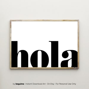 Hola Print,Hello Poster,Hola Wall Art,Hello Sign,Hi Print,Hello Spanish,Different Languages,Entryway Decor,Printable,Welcome,Office,Download