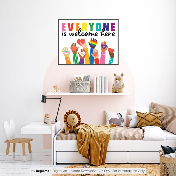 Equality Prints,classroom Decor,teacher,diversity,printable Wall