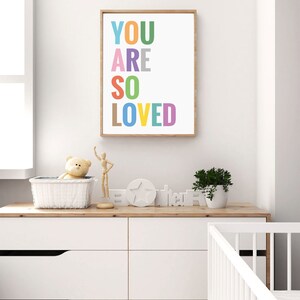 You Are so Loved,nursery Wall Art Toddler Prints Quotes for Kids ...