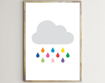 Cloud Prints,Nursery Wall Art,Posters For Kids,Baby Room Decor,Nursery Cloud,Nursery Sign,Toddler,Children,Printable,Digital Download