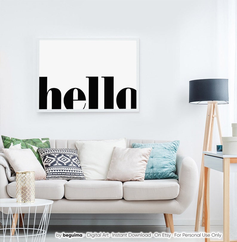 Hello Printshello Wall Artprintable Wall Artentryway Wall Etsy