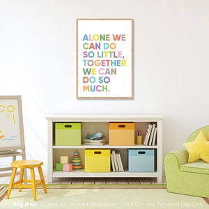 Stronger Togetherclassroom Decorteacher Printsquotes for - Etsy