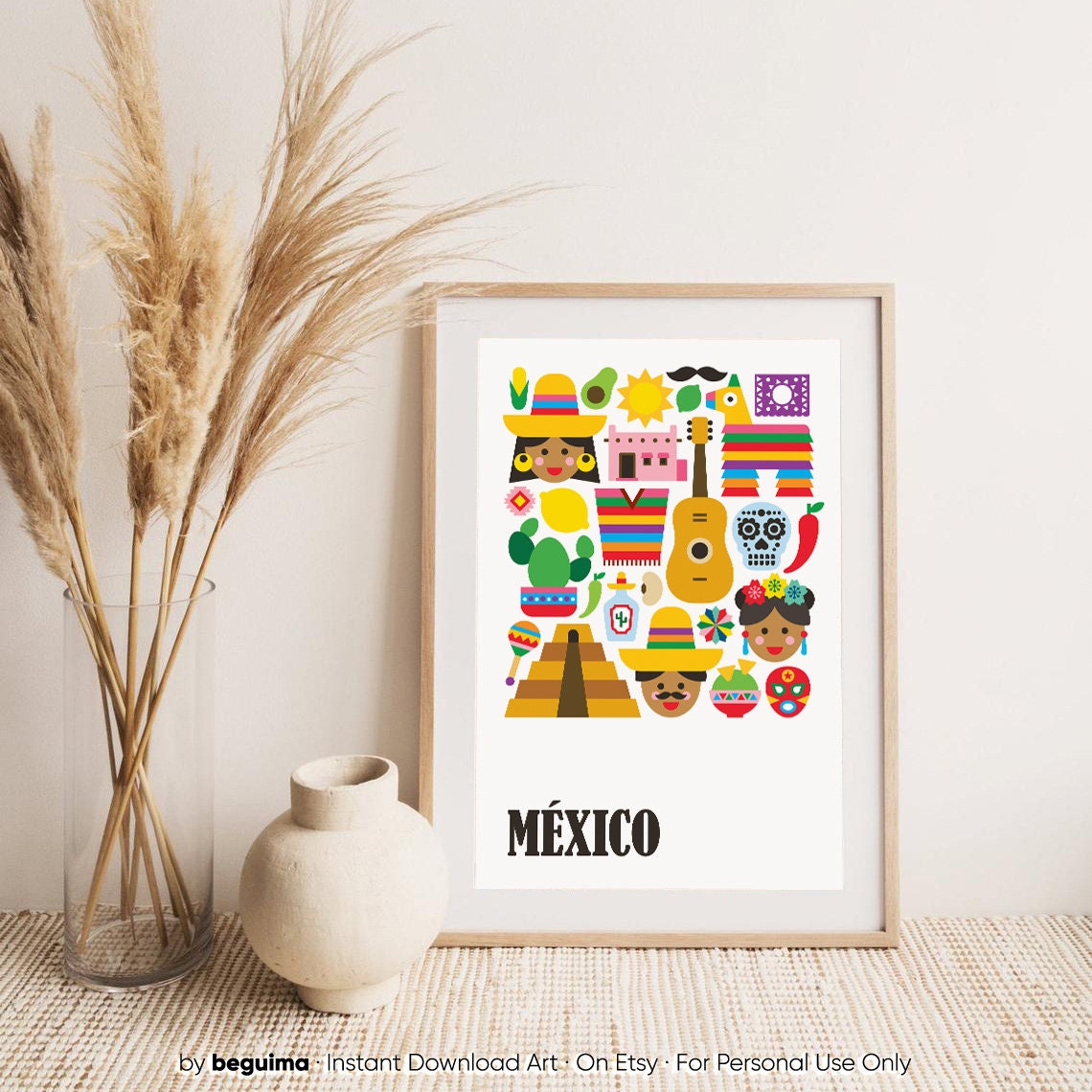 Mexico PrintsMexican ArtPrintable Wall ArtMexico Etsy