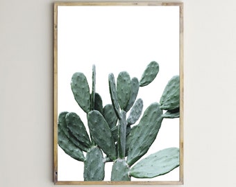 Cactus Wall Art,Cactus Print,Succulent Plant,Cactus Photography,Indian Fig Cactus,Printable,Wall Decor,Color Photo,Picture,Digital Download