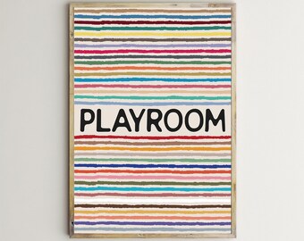 Playroom Wall Art,Game Room Print,Playroom Posters,Colorful,Kids,Printable,Teacher,Playroom Signs,Multicolor,Toddlers,Digital Download