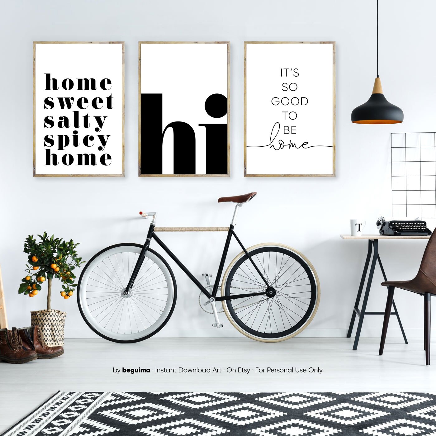 Eingang Zeichen Home-Wand-Dekor Wandkunst Set von 3 Drucke | Etsy