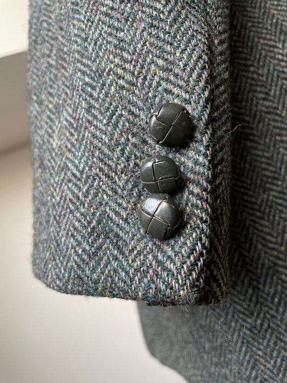 Vintage Mens HARRIS TWEED Blazer Sport Coat Jacke… - image 9