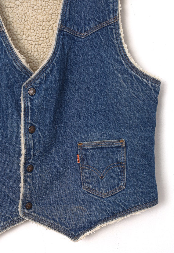 70s Vintage Mens LEVIS Sherpa Denim 