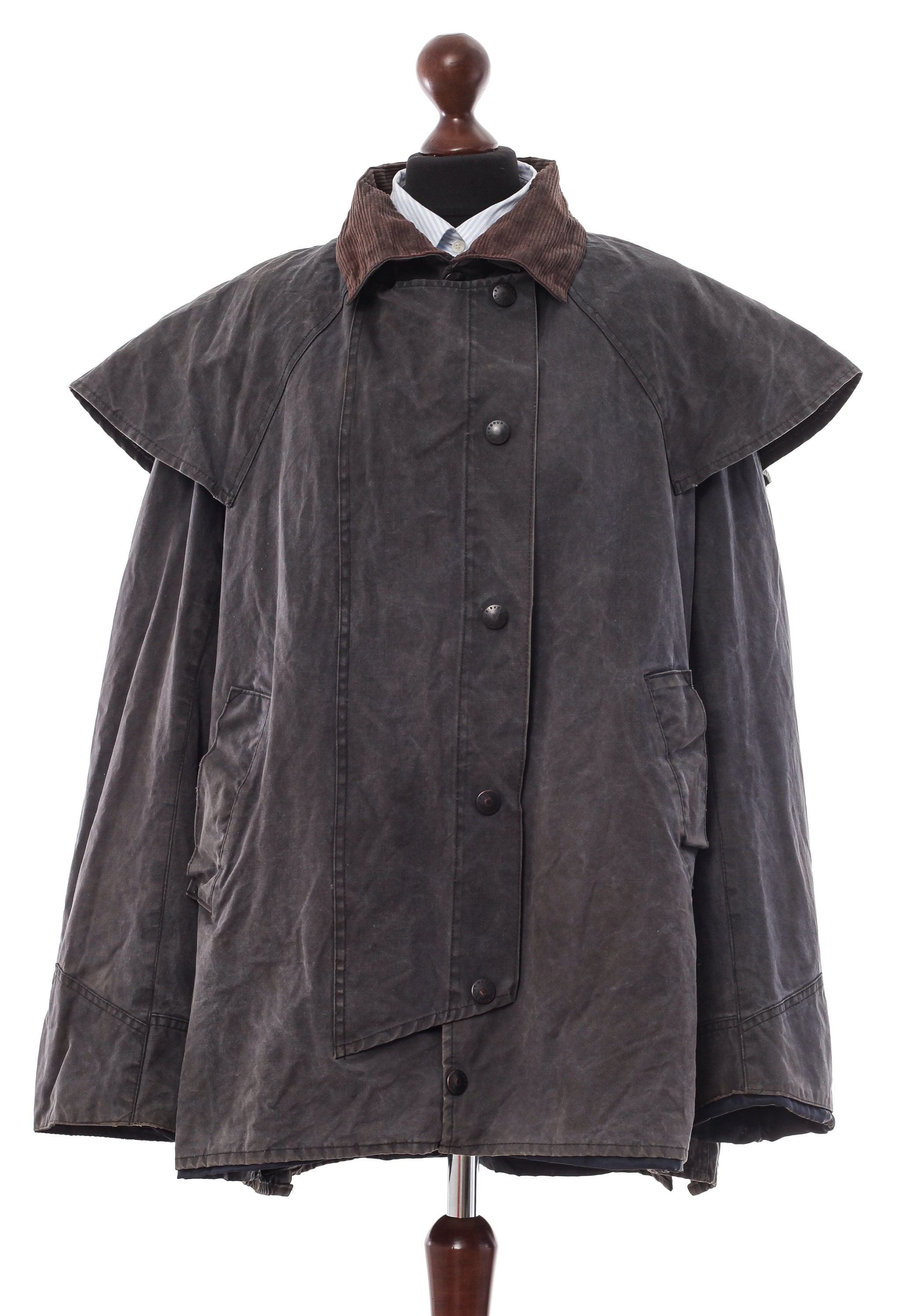 Mens BACKHOUSE BARBOUR Riding Jacket Coat Wax Waxed Grey Size Etsy