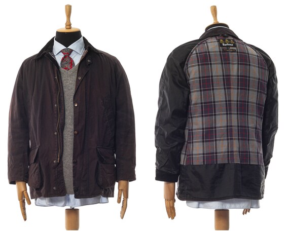 Mens BARBOUR Bristol Wax Waxed Jacket Coat Black S