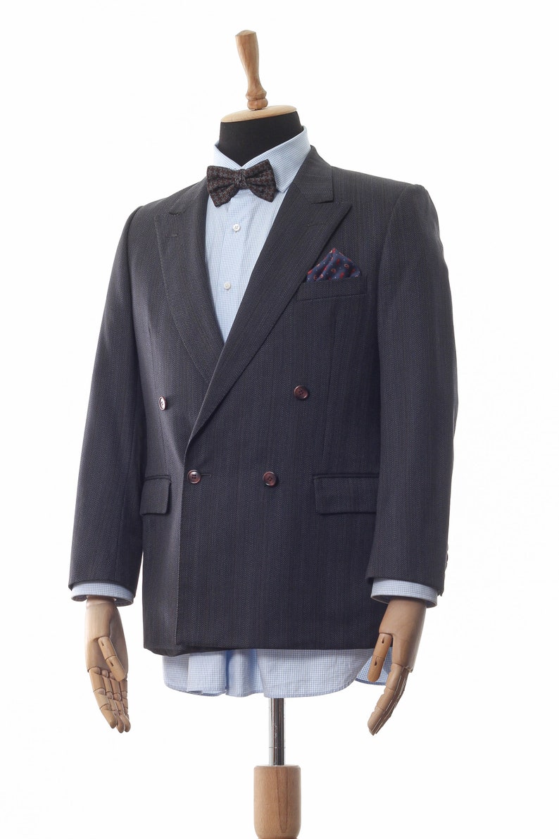 Mens CHRISTIAN DIOR Blazer Coat Jacket Double Breasted Wool Etsy