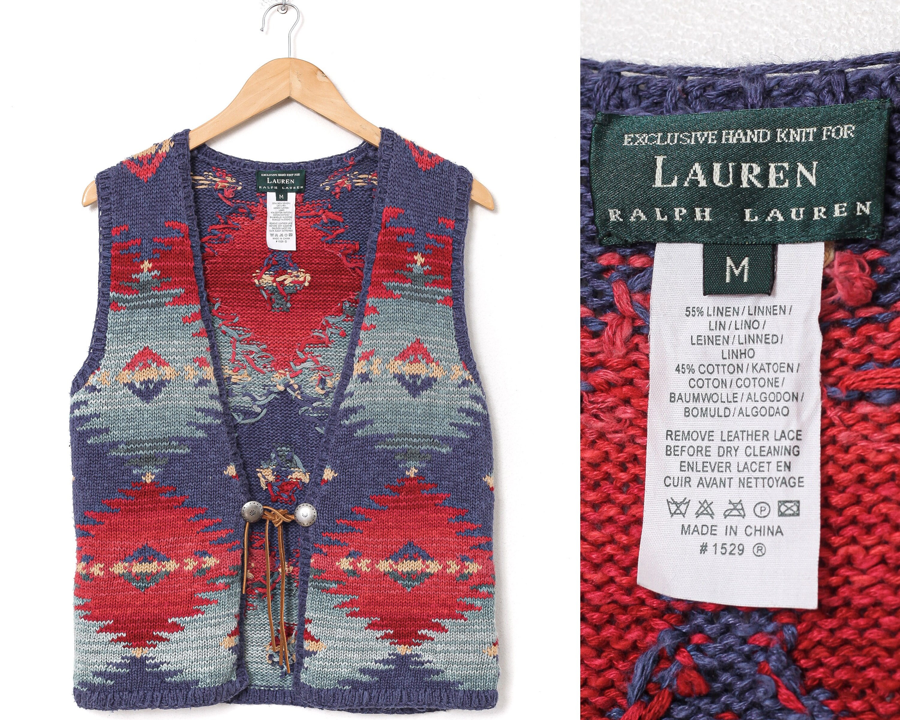 ralph lauren knitted vest womens