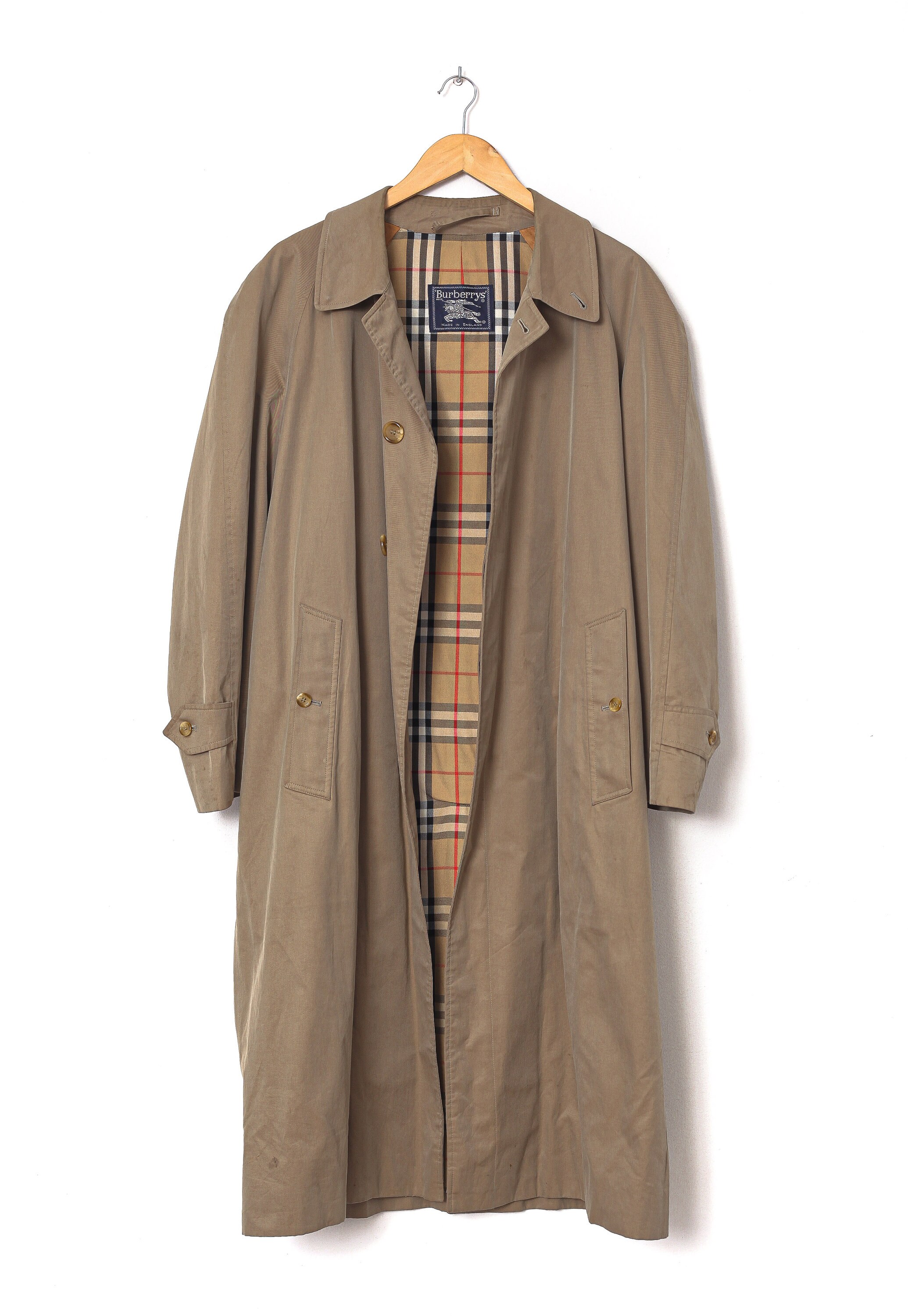 80s Vintage Mens BURBERRYS Coat Jacket Beige Size 50 L 40 | Etsy