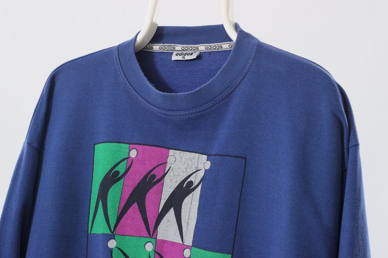 adidas originals 90's colour block high neck crew sweatshirt