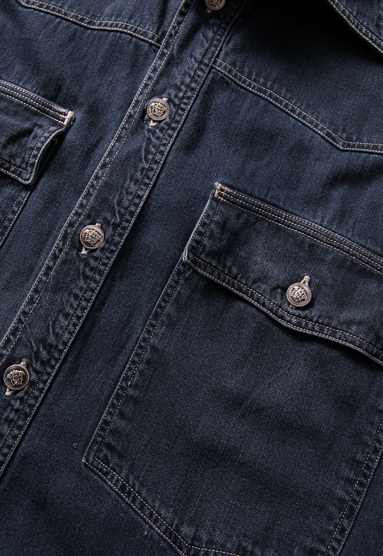 versace denim shirt