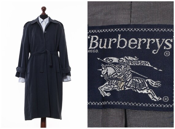 Vintage Women's BURBERRYS Cashmere Belted Coat Jac