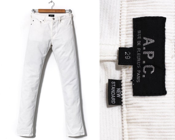 Women's A.P.C. Corduroy Pants Trousers White Size