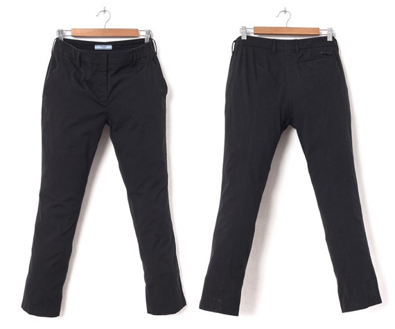 Women's PRADA Pants Trousers Black Size 