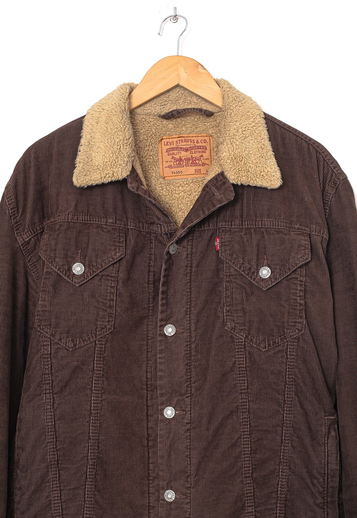 levi's sherpa corduroy jacket