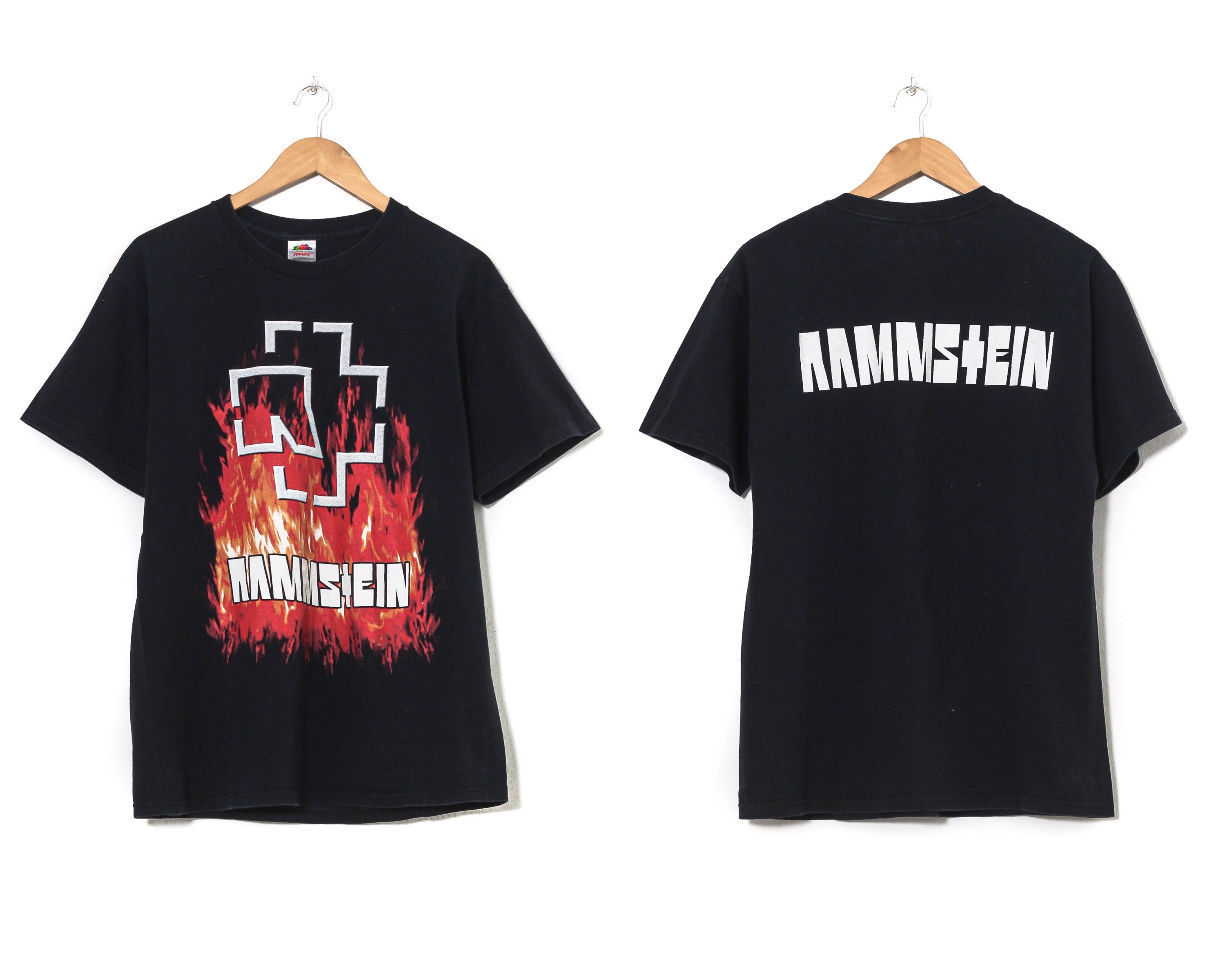 Vintage Mens RAMMSTEIN Band Tee T Shirt Black Size M Etsy