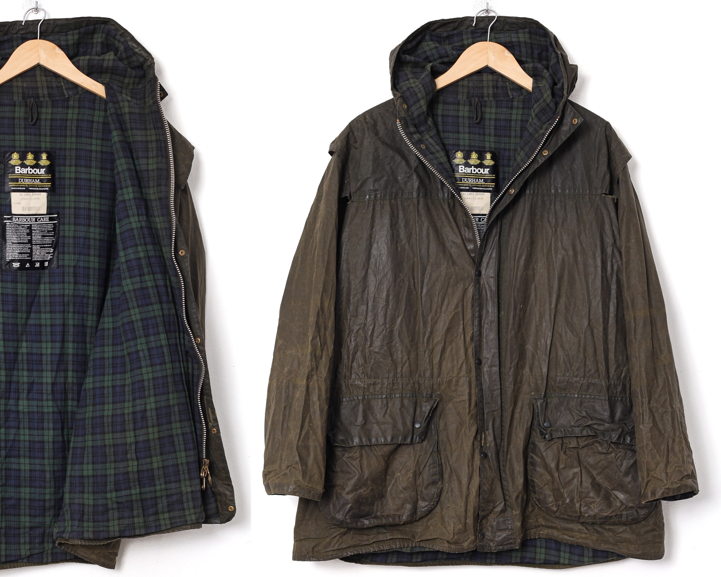 barbour durham hooded jacket
