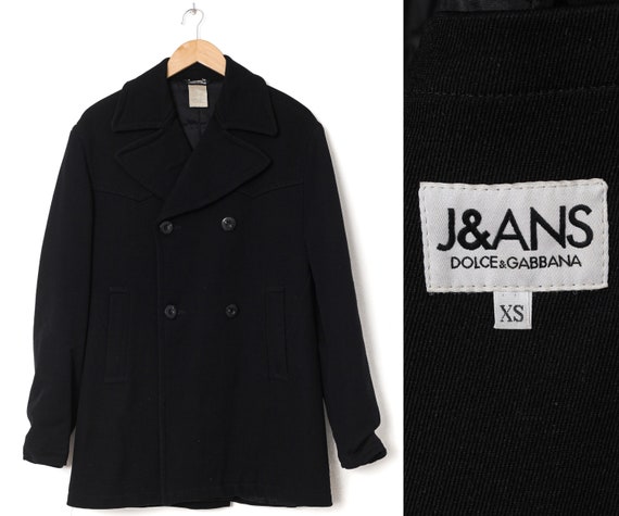 Vintage Mens DOLCE \u0026 GABBANA Pea Coat 