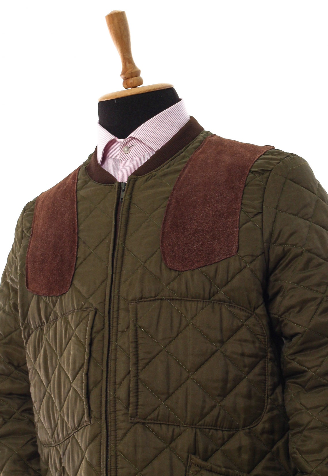 Vintage Mens BARBOUR Hunting Shooting Quilted Quilt Jacket Etsy