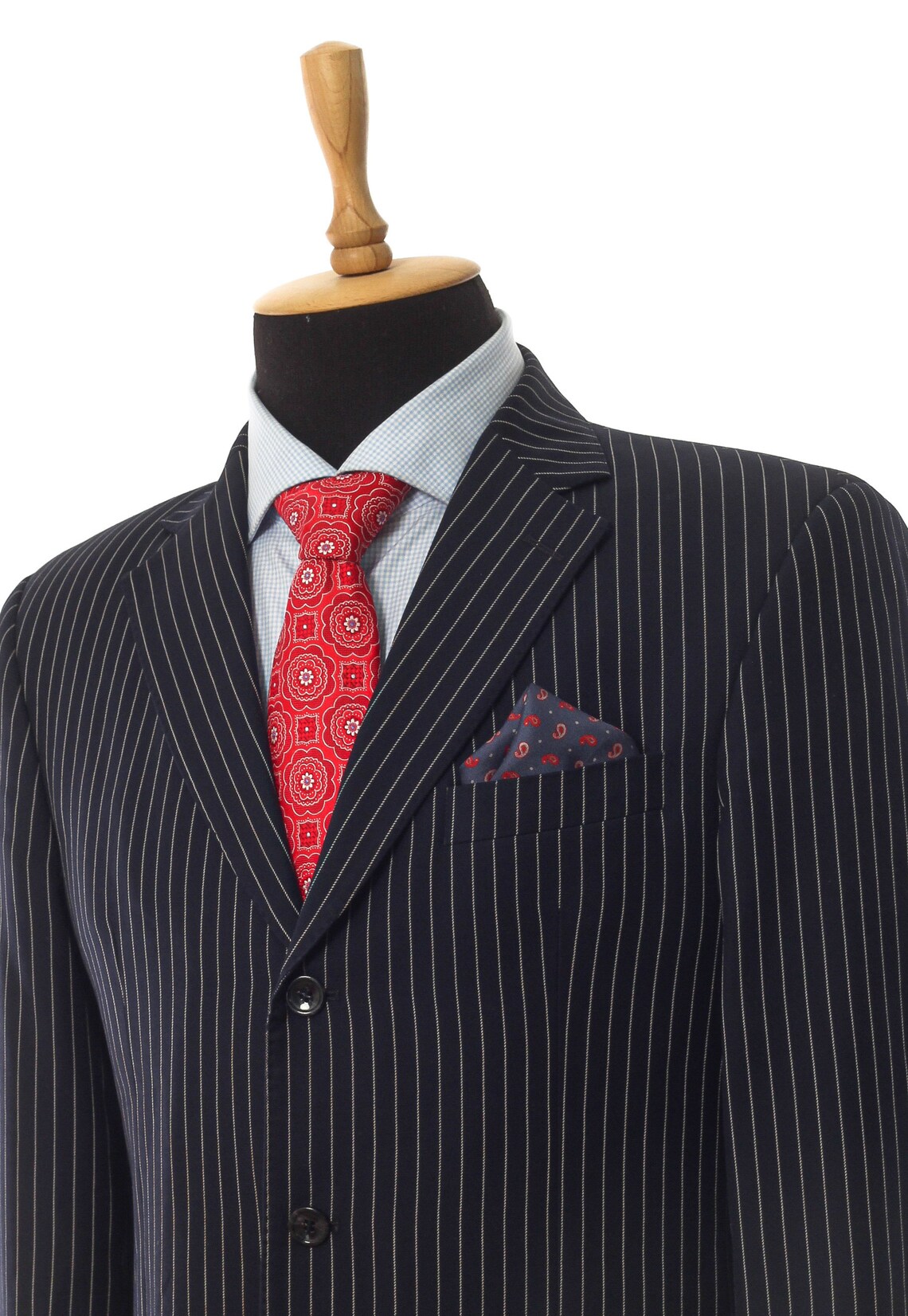 Mens CHRISTIAN DIOR Blazer Coat Jacket Wool Striped Navy Blue Etsy