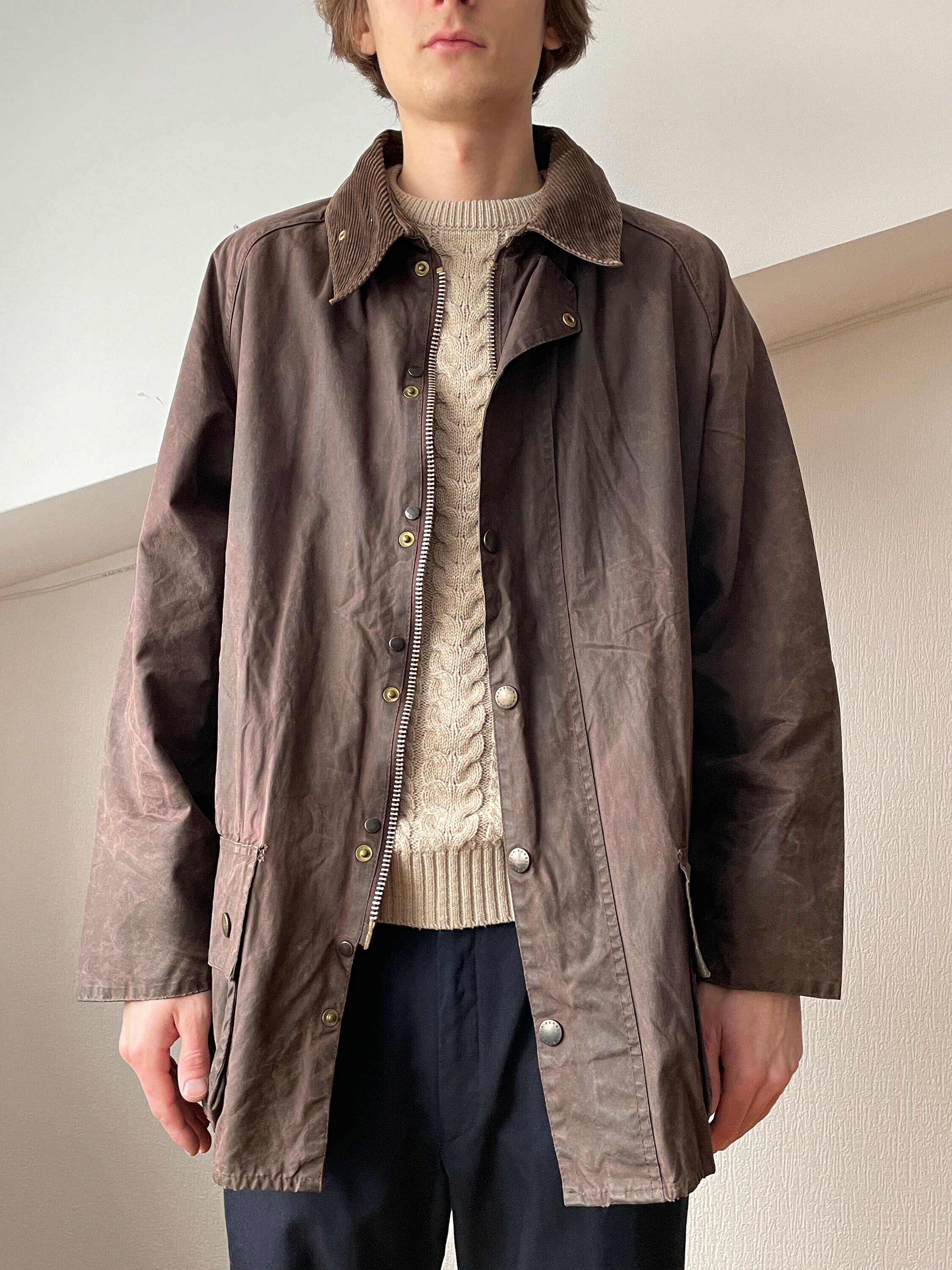 free Mens BARBOUR LAND Rover Linshiel Driver Jacket Coat Waxed ...
