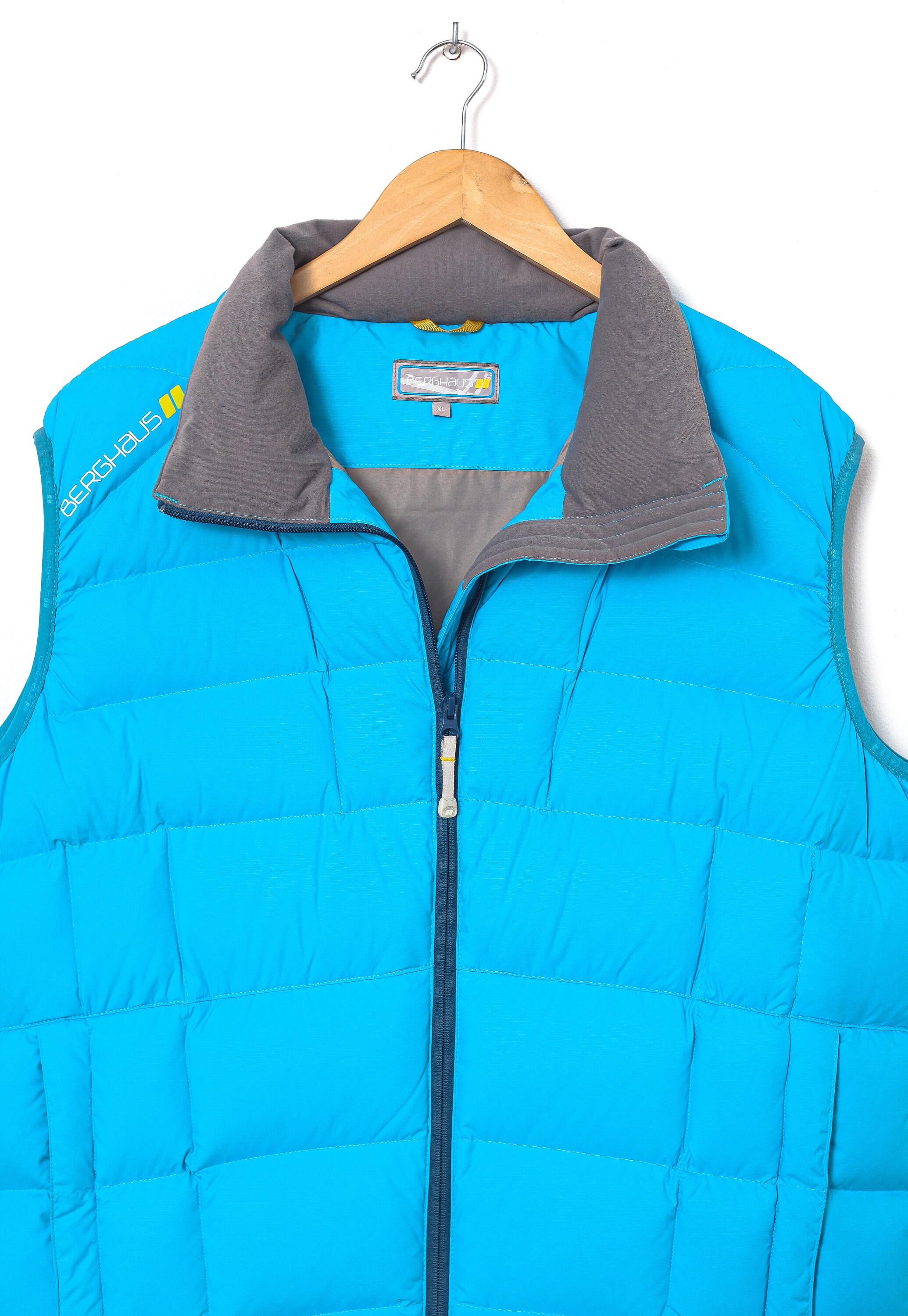 Mens BERGHAUS Puffer Down Feather Vest Gilet Blue Size XL Etsy
