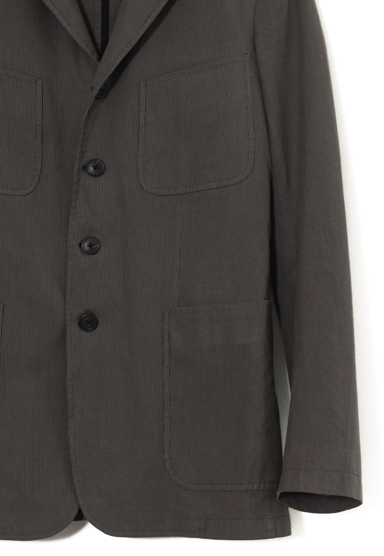 Mens DRIES VAN NOTEN Blazer Coat Jacket Cotton Striped Grey | Etsy