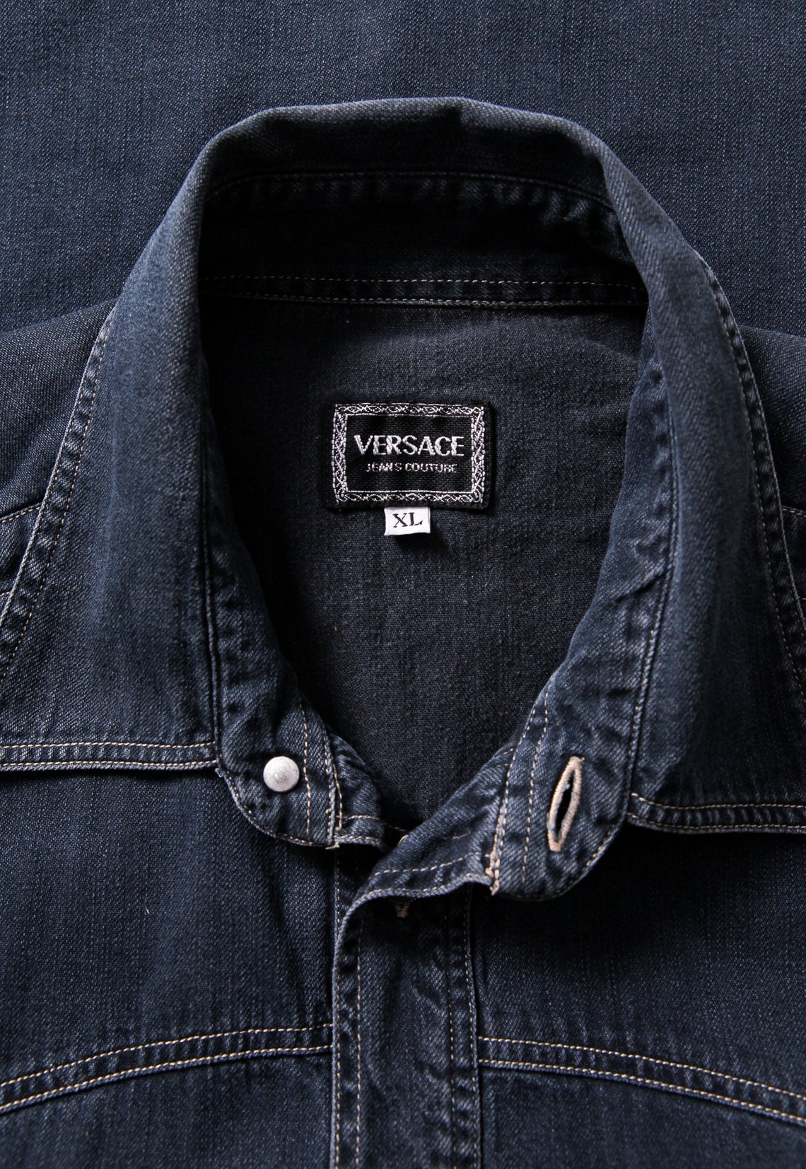 versace denim shirt